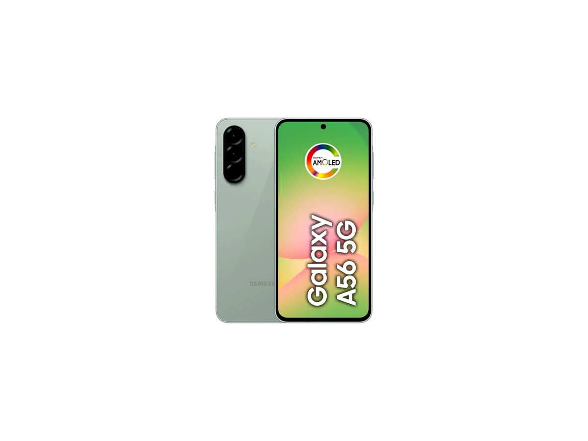 Smartphone Samsung Galaxy A56 5G 256GB, 8GB RAM, Câmera 50MP, IP67, Super AMOLED 6.7", Recursos AI, Verde