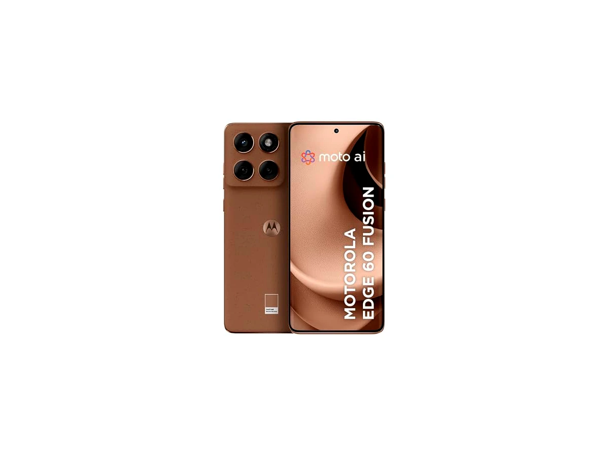 Smartphone Motorola Edge 60 Fusion 5G - 256GB 16GB (8GB RAM+8GB Ram Boost) 50MP Sony AI Camera IP68 NFC - Mocha Mousse
