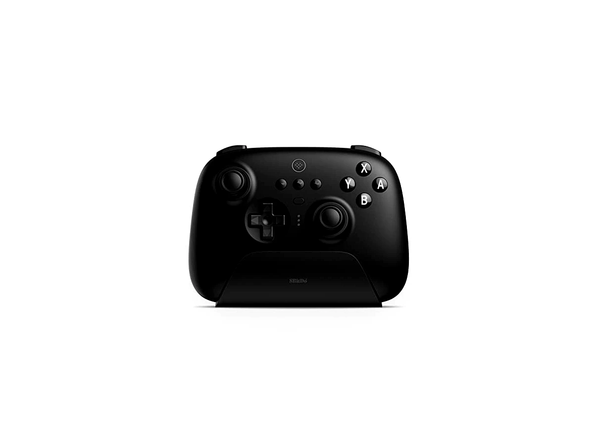 8Bitdo Ultimate Bluetooth Controller with Charging Dock, Wireless Pro Controller with Hall Effect Sensing Joystick, Compatible with Switch, Windows and Steam Deck (Black)