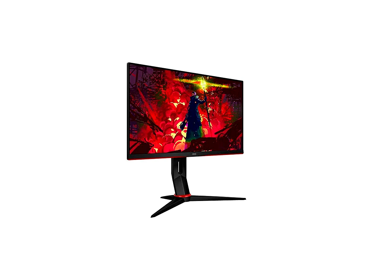 AOC, 24G2/BK, Monitor Gamer Hero 24" 144Hz IPS 1ms AMD FreeSync 24G2, COR PRETA/VERMELHA