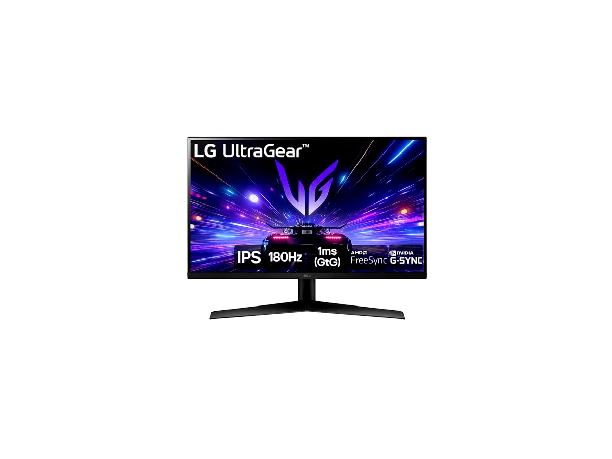 Monitor Gamer LG UltraGear 27” 27GS60F-B IPS Full HD 180Hz 1ms (GtG) NVIDIA® G-SYNC® AMD FreeSync™ HDR10 sRGB 99% HDMI DisplayPort