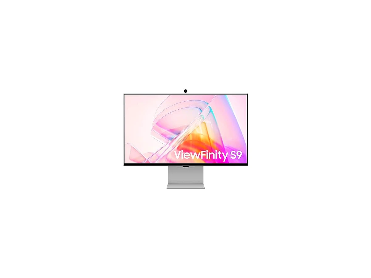 Samsung Monitor LS27C902PAUXXU 5K Viewfinity S9 de 27 polegadas - 5120 x 2880, fosco, calibração inteligente, Thunderbolt 4, câmera 4K, alto-falantes, plataforma inteligente completa