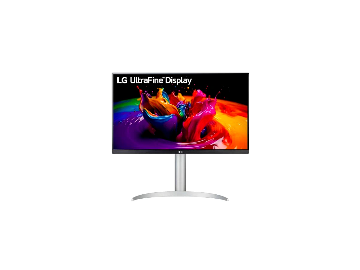 LG Monitor 27UP650-W 68.6 cm UHD (3840 x 2160) IPS Display, VESA DisplayHDR 400, DCI-P3 95% gama de cores, tela de 3 lados praticamente sem bordas, suporte ajustável de altura/pivô/inclinação – Prata