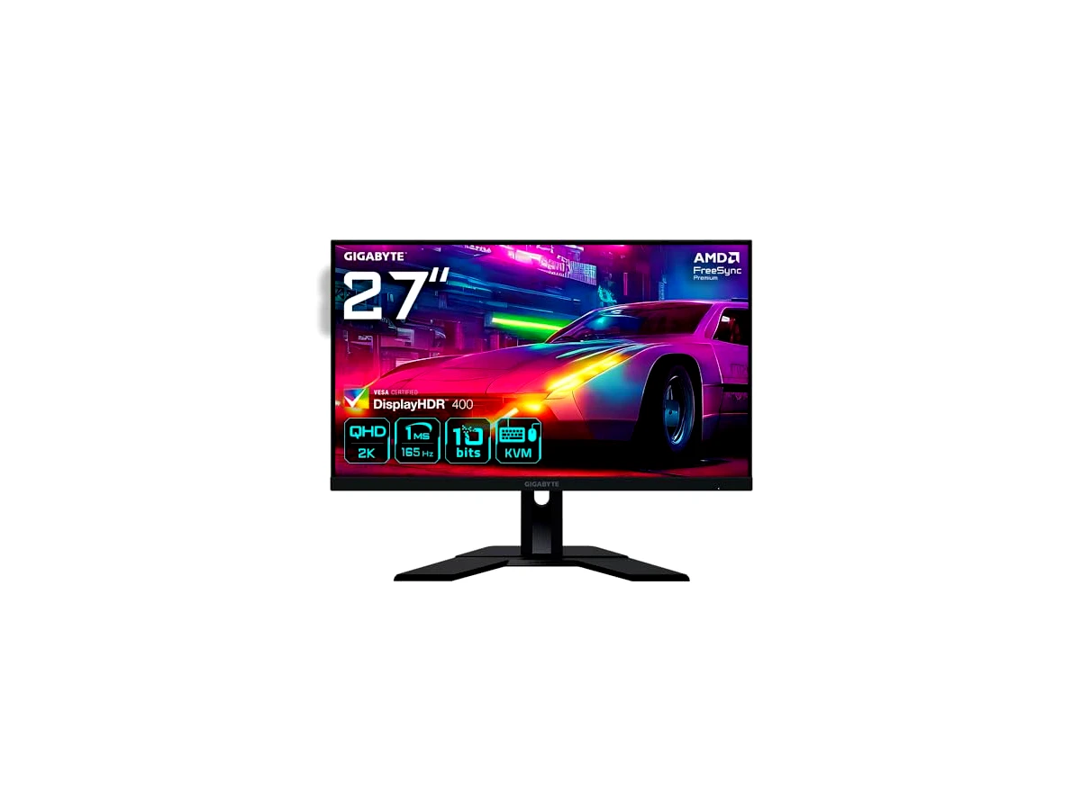 GIGABYTE M27Q 68.6 cm, KVM, monitor de jogos QHD (2560 x 1440) 170 Hz, preto