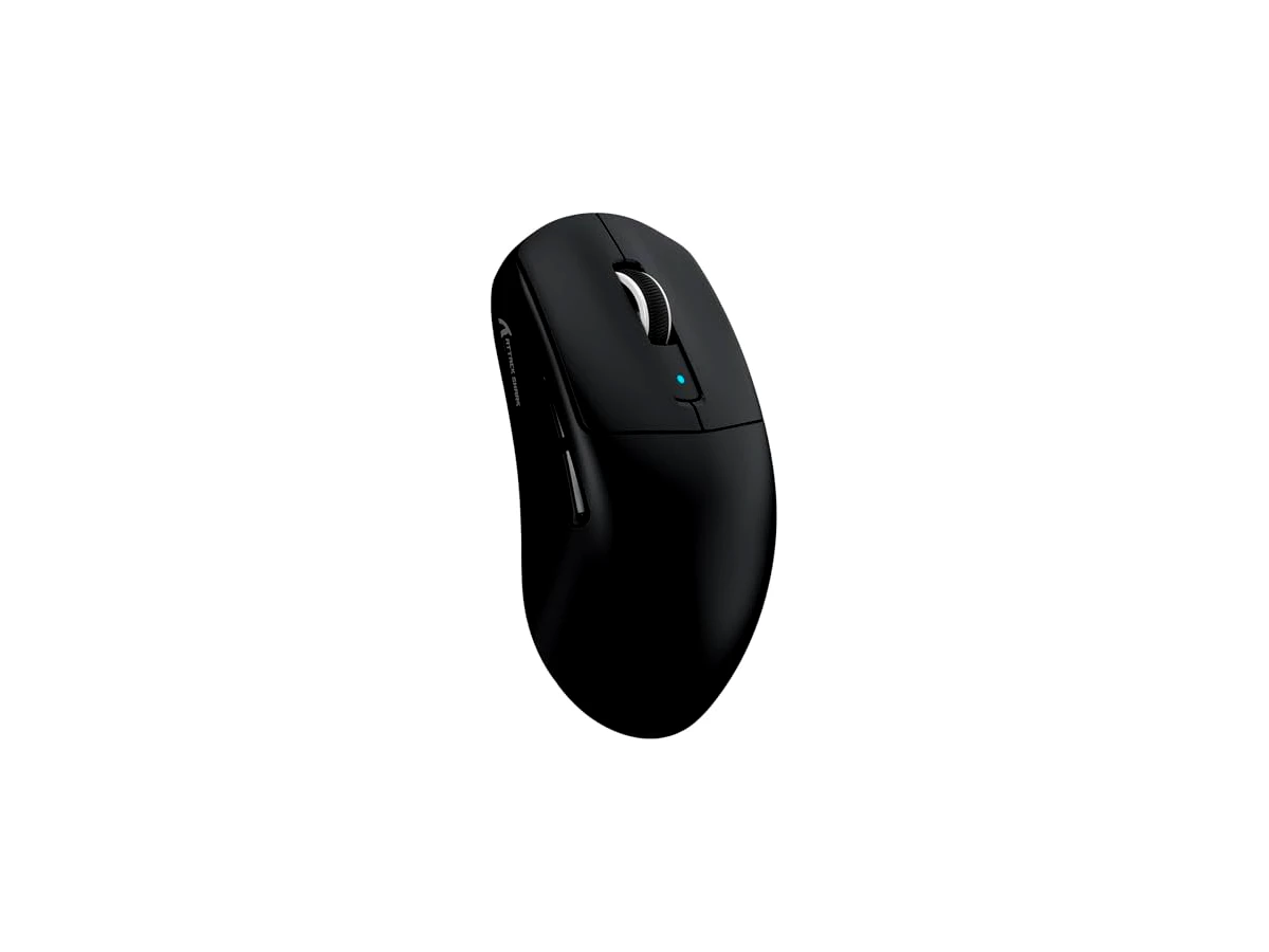 ATTACK SHARK R6 Mouse gamer sem fio de 8 kHz, SUPERLEVE 39 g,MCU Nordic 52840, sensor PixArt PAW3950MAX,BT/2.4 G/com fio, 42.000 DPI,microinterruptores ópticos (100 milhões de cliques),PC/Mac(Preto)