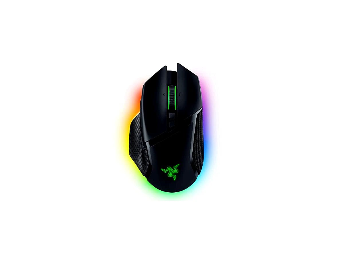 Razer Mouse para jogos sem fio Basilisk V3 Pro: Roda inclinável HyperScroll - Sensor óptico DPI 30K - Interruptores ópticos Gen-3 - 13 zonas Chroma RGB - 13 controles programáveis - 3 modos de conexão
