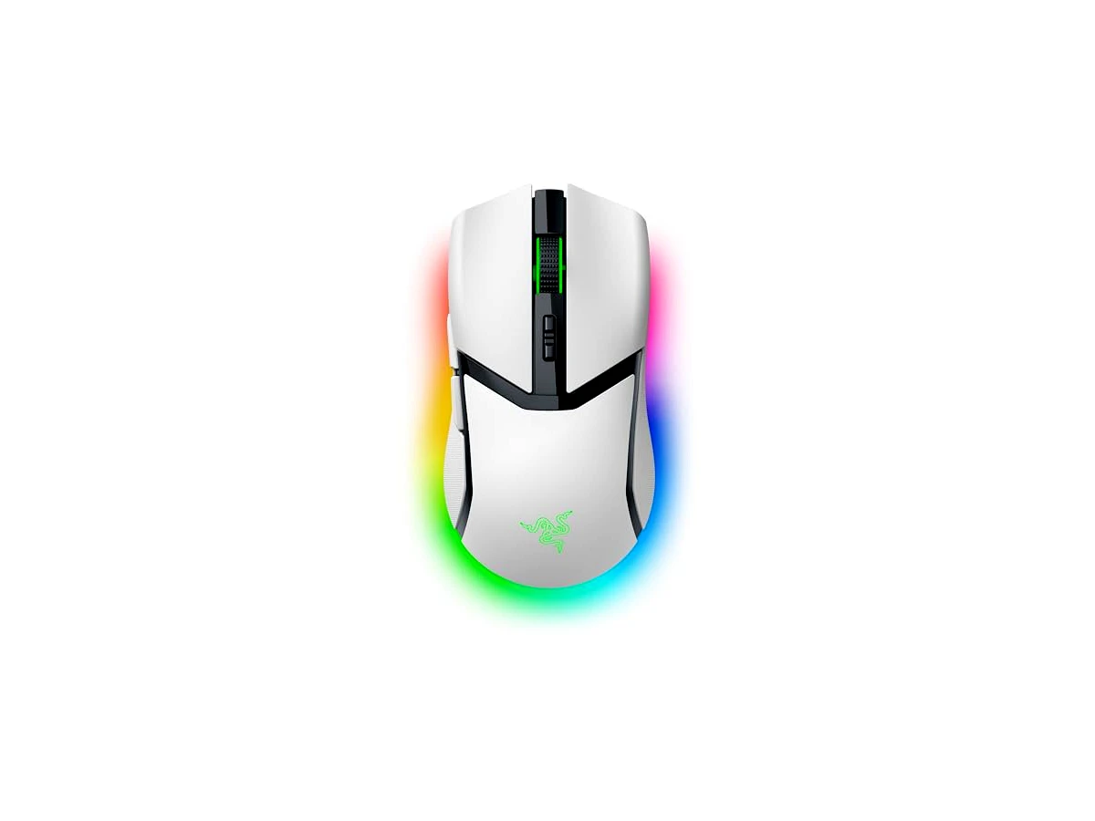 Razer Mouse para jogos sem fio Cobra Pro: 10 controles personalizáveis - Iluminação RGB cromada - Sensor óptico de 30K - Interruptores ópticos de 3ª geração - 2,4 GHz, Bluetooth e USB Tipo C - Bateria
