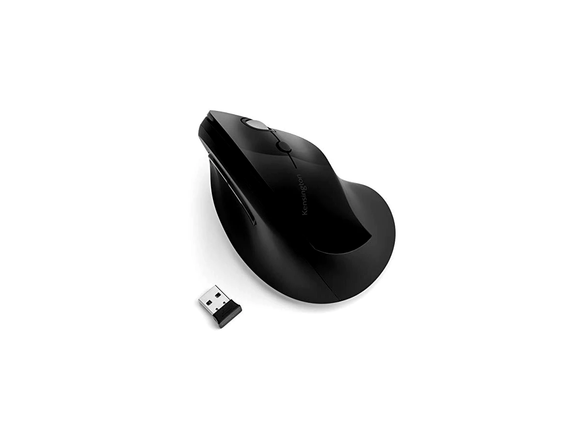 Mouse sem Fio Pro Fit, Kensington, K75501WW, Ergonômico, Preto, Médio