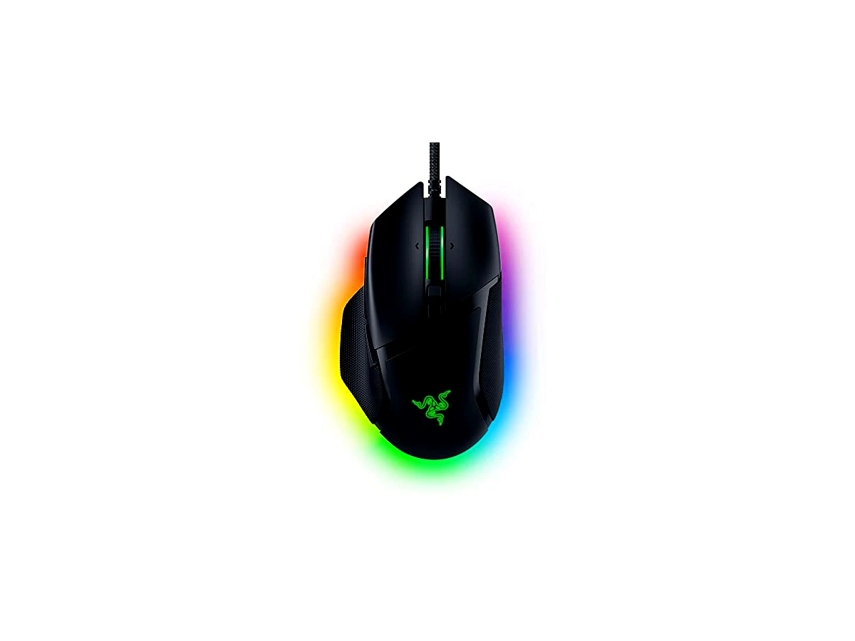Mouse gamer ergonômico e personalizável Razer Basilisk V3, iluminação Chroma RGB, sensor óptico de 26K DPI, Classic Black