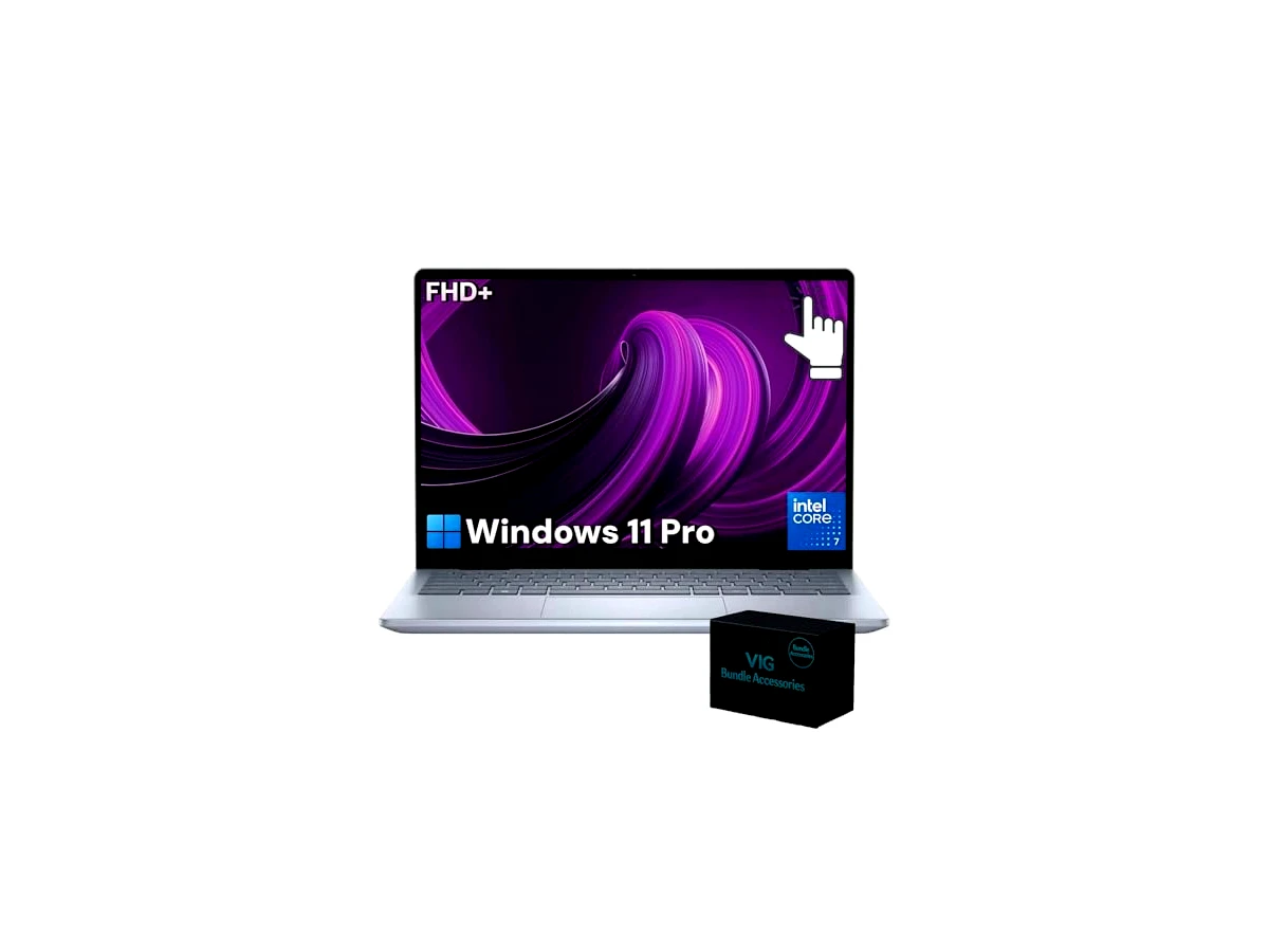 Dell Laptop Inspiron-14 7440 2 em 1 - tela sensível ao toque WUXGA ISP de 14 polegadas | Intel 10-Core 7 150U | Windows 11 Pro | Teclado retroiluminado + leitor de impressão digital + Wi-Fi 6E |