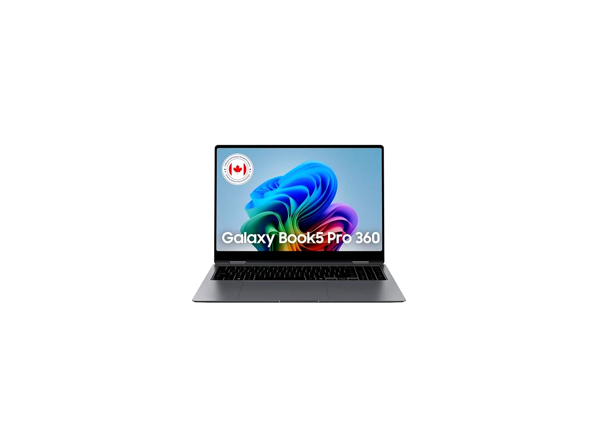 Samsung Galaxy Book5 Pro 360, 16 polegadas, AI PC, Copilot+, Intel U7H, 16 GB de RAM, 1 TB de armazenamento - cinza (Versão CAD e garantia)