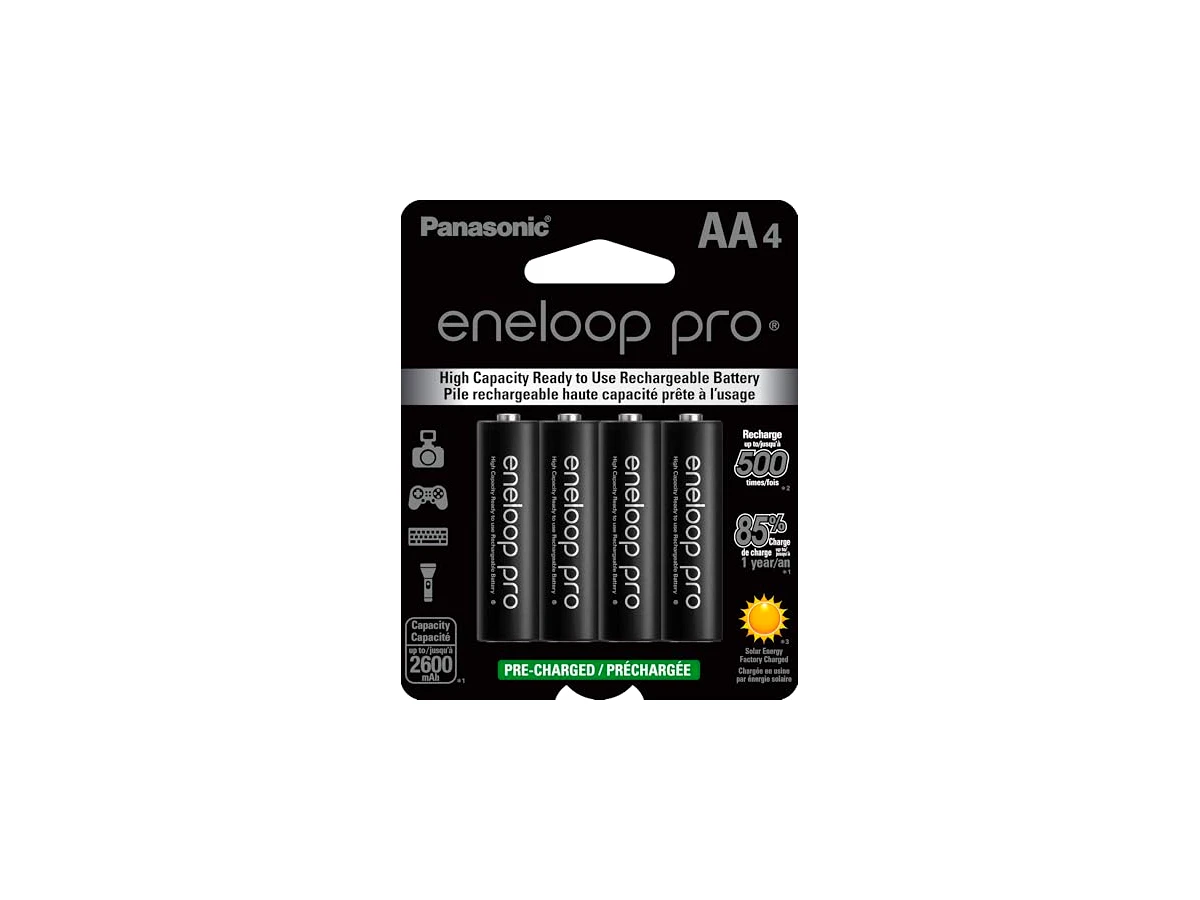 4 Pilhas AA Recarregáveis da Eneloop Pro 2550 mAh