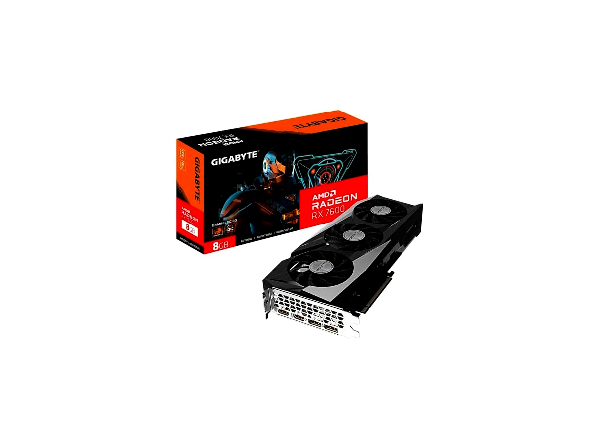 Placa de Video Gigabyte RX 7600 Gaming OC, 8gb, GDDR6 - GV-R76GAMING-OC-8GD