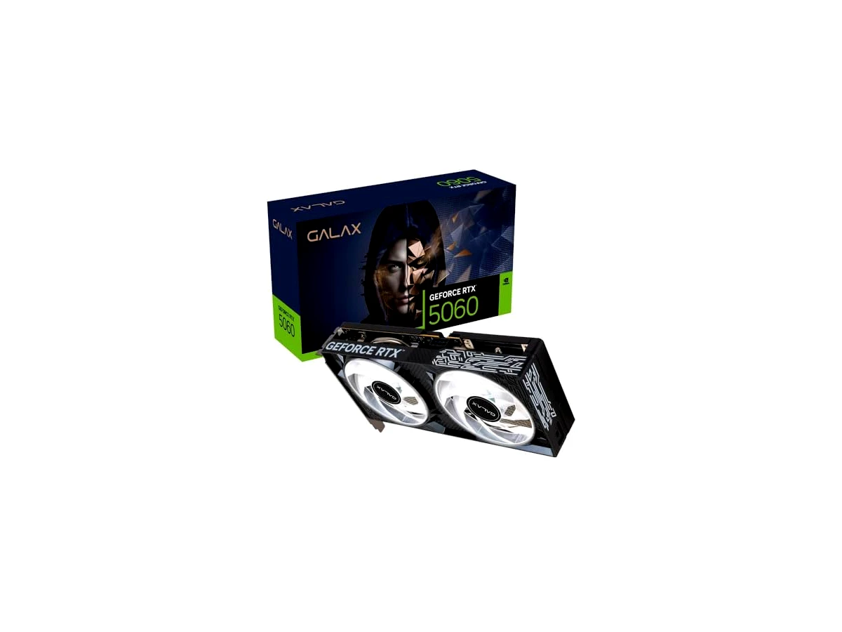 Placa de Vídeo GALAX Nvidia GeForce RTX 5060 1-Click OC V2 8GB GDDR7
