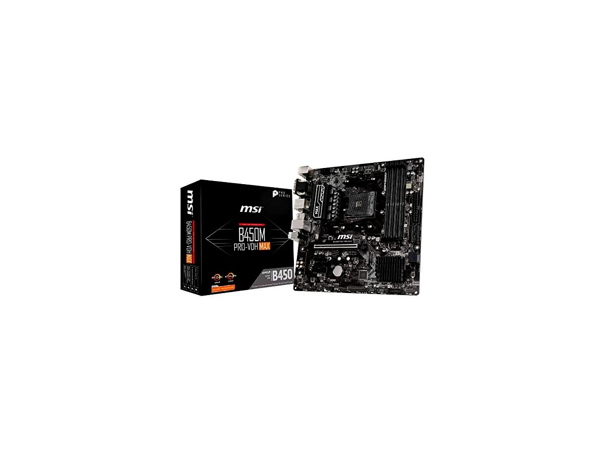 Placa Mãe MSI B450M PRO-VDH Max, Chipset B450, AMD AM4, mATX, DDR4