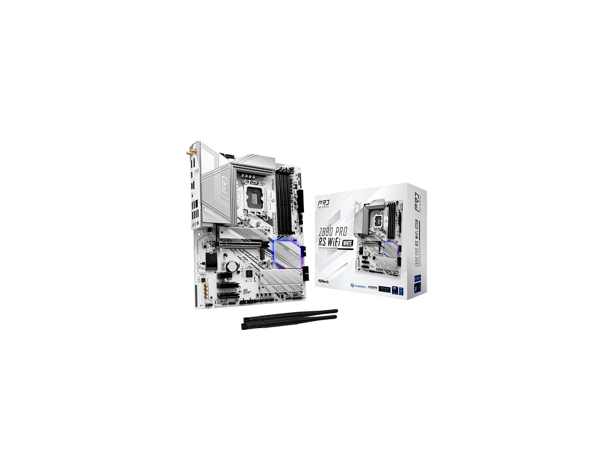 ASRock Placa mãe M.2 Z890 Pro RS WiFi 6E Intel Core Ultra LGA1851 RL-ILM DDR5 8666 MHz 256 GB ATX