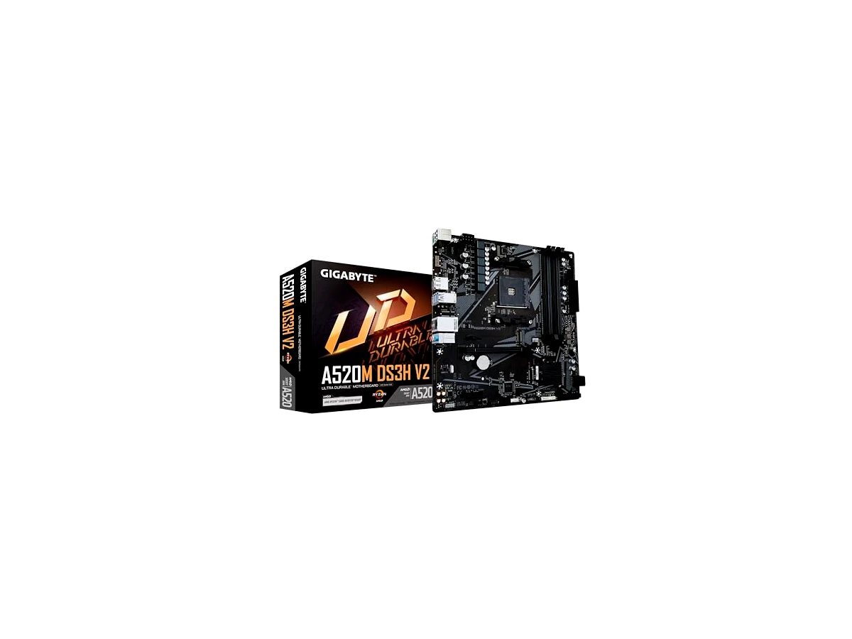 Placa Mãe Gigabyte A520M DS3H V2, Chipset A520, AMD AM4, mATX, DDR4