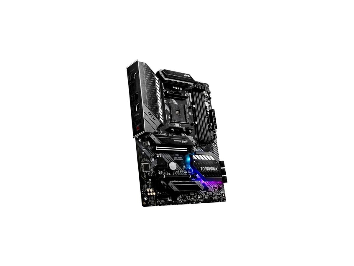 MSI Placa-mãe para jogos MAG B550 TOMAHAWK (processadores AMD AM4, DDR4, PCIe 4.0, SATA 6Gb/s, M.2, USB 3.2 Gen 2, HDMI/DP, ATX, AMD Ryzen série 5000)
