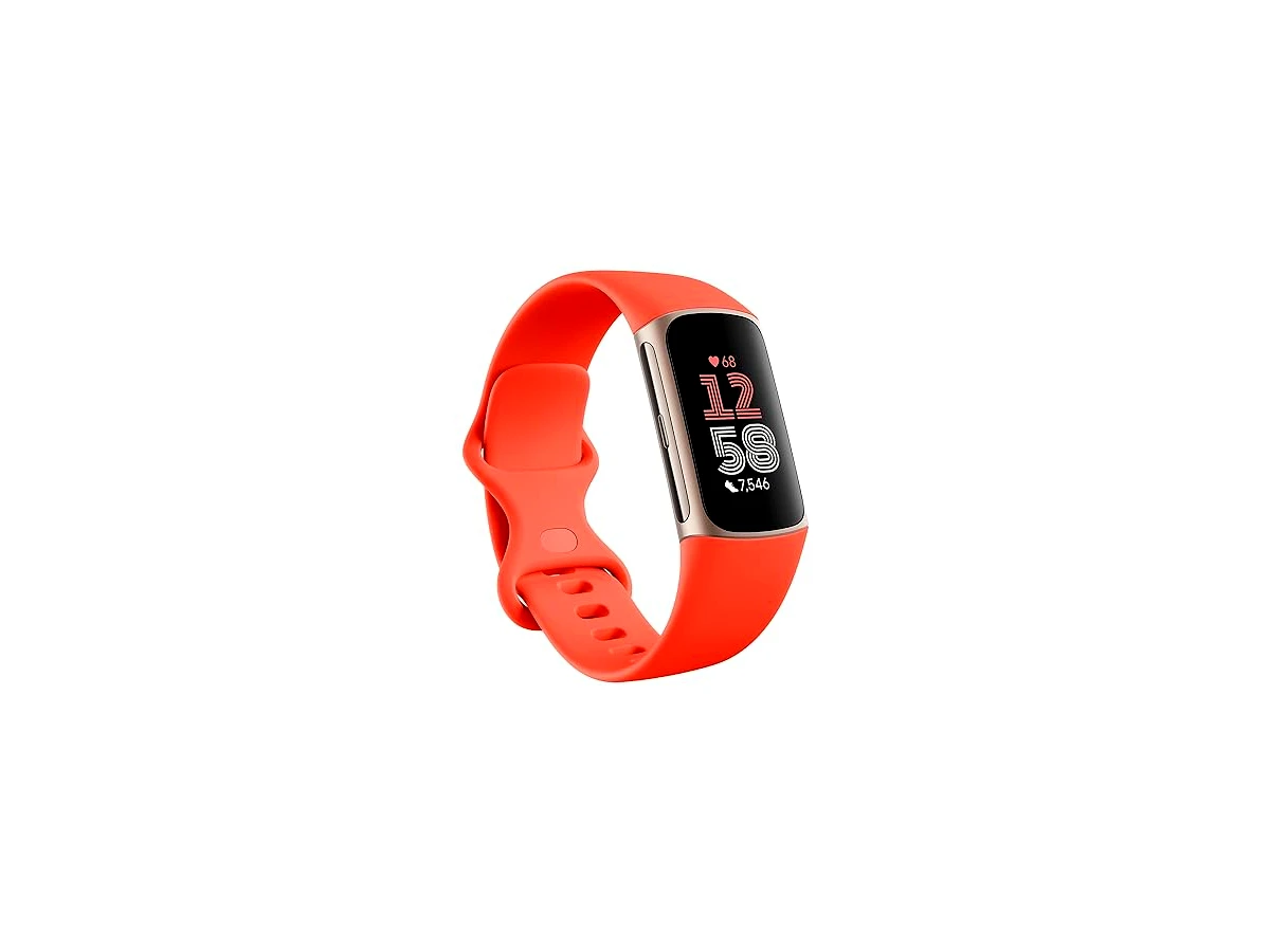 Fitbit Charge 6 Fitness Tracker com aplicativos do Google, frequência cardíaca em equipamentos de exercícios, assinatura premium de 6 meses incluída, GPS, ferramentas de saúde e muito mais,