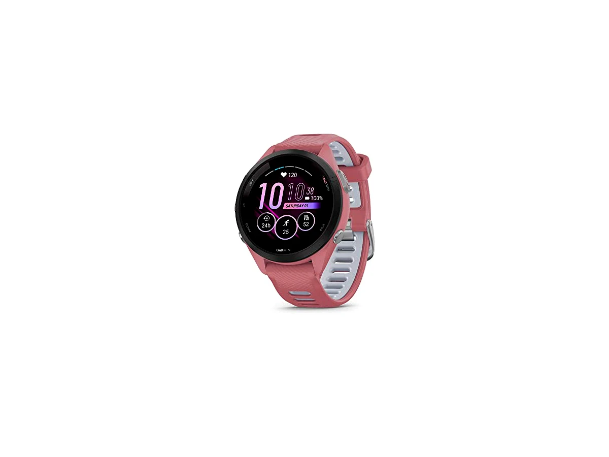 Garmin Smartwatch de corrida Forerunner 265, tela AMOLED colorida, métricas de treinamento e informações de recuperação