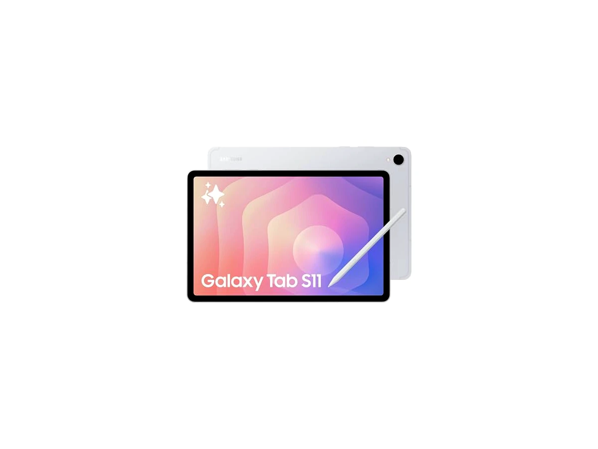 Samsung Tablet Android Galaxy Tab S11 128 GB WiFi, tela grande, durável, fino, leve, alto desempenho, bateria de longa duração, S Pen para anotações, AI Assist, versão dos EUA, prata