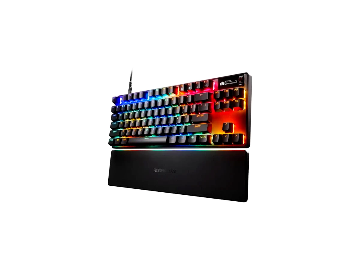SteelSeries Apex Pro TKL Gen 3, preto, com fio, layout US, switches magnéticos OmniPoint 3.0