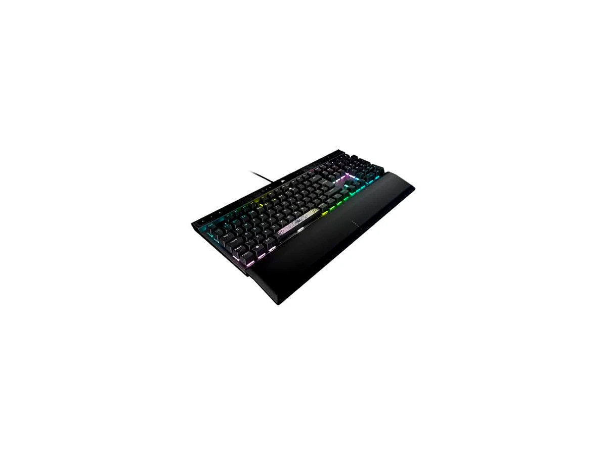 Corsair Teclado para jogos K70 MAX RGB magnético-mecânico com fio - Interruptores MGX de atuação ajustável - Teclas PBT Double-Shot - Compatível com iCUE - Layout QWERTY UK - Preto