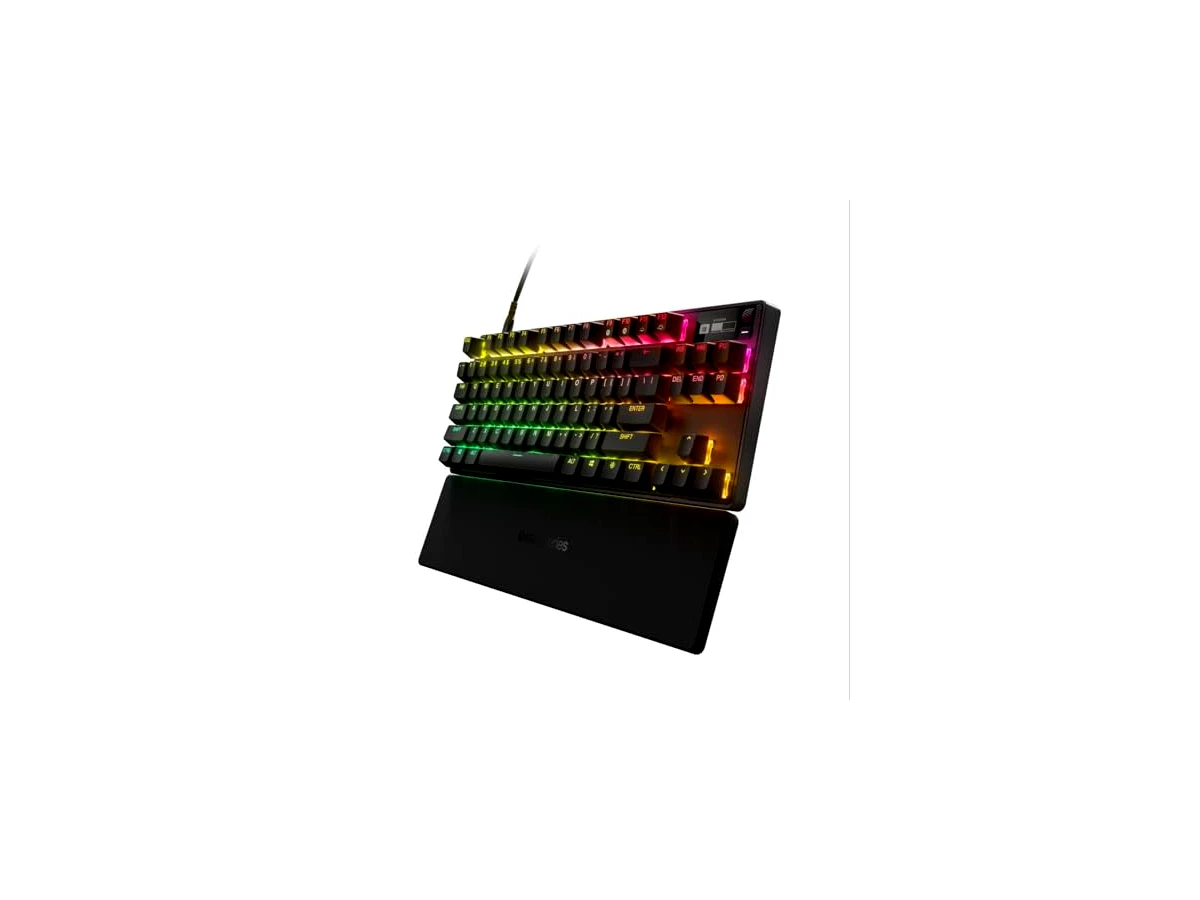 SteelSeries Apex Pro TKL (2023) - Teclado gaming HyperMagnetic, o mais rápido do mundo, acionamento ajustável - Esports TKL - RGB - Teclas PBT - USB-C - teclado inglês (QWERTY)