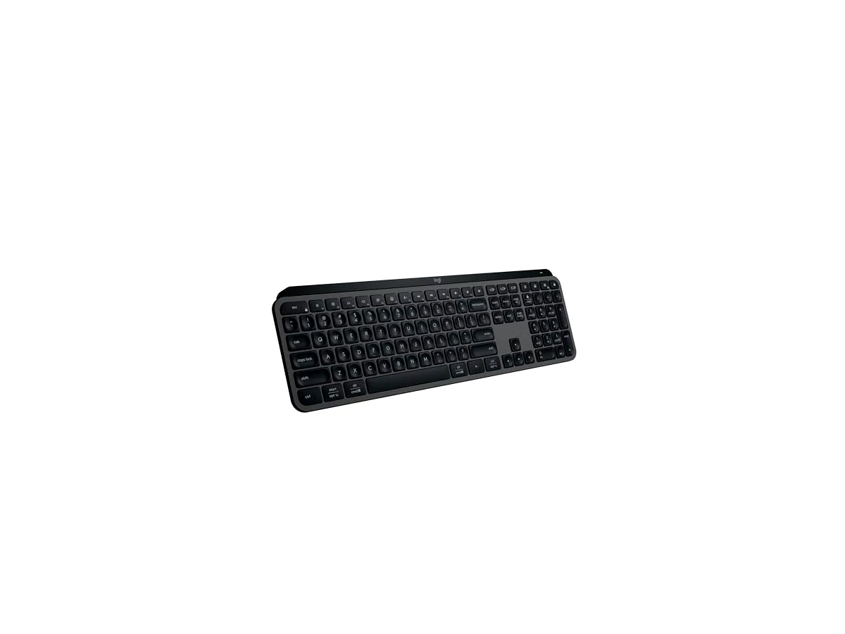 Teclado sem fio Logitech MX Keys S com Clique Silencioso, Teclas Programáveis, Iluminação Inteligente, Conexão Bluetooth ou Receptor USB Logi Bolt e Bateria Recarregável - Grafite